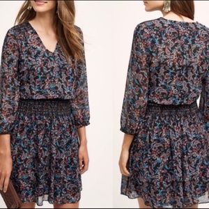 Anthropologie-Vanessa Virginia | Daytripper Dress |Paisley Pattern Size M